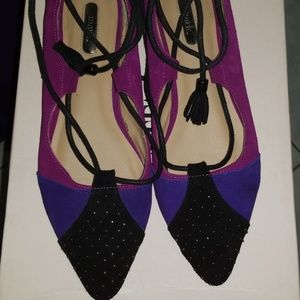 Fly Fuscia and purple flats